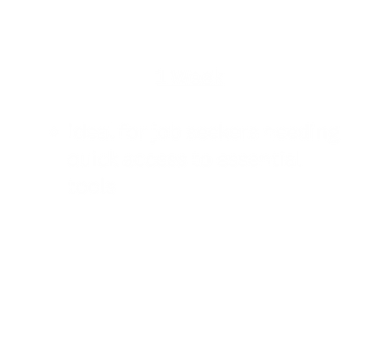 Quick Start - 1 Week